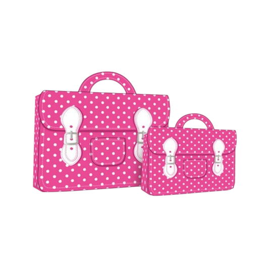 Pink polka dot bag